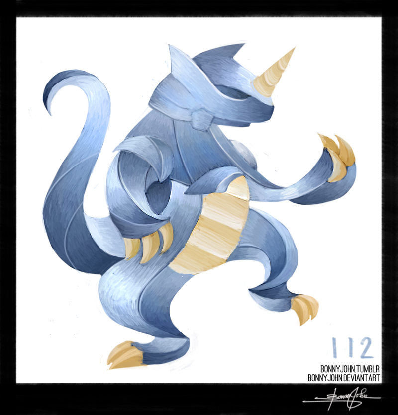 Illustration for article titled The Regal Rhydon! Pokemon One a Day!